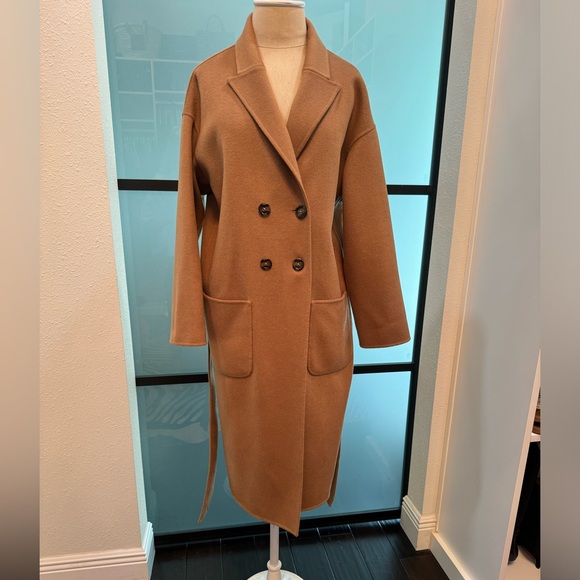 ANINE BING Dylan Coat in Camel - Picture 1 of 7